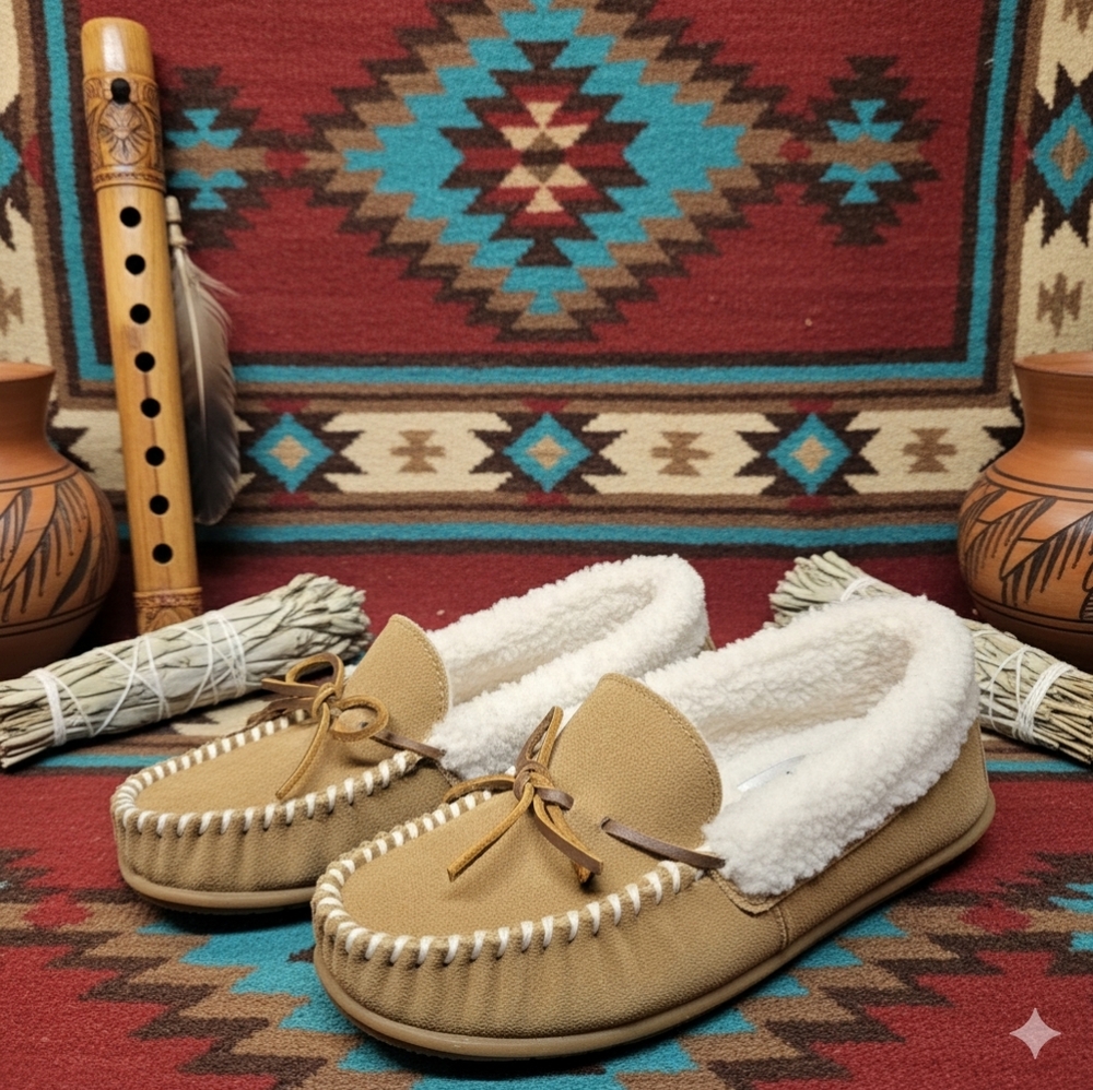Minnetonka Women’s Sheepskin Leather Alpine Moccasins Amazon MSRP $89.95